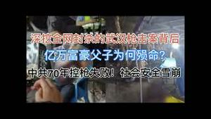 深挖中国全网封杀武汉枪击案的背后！亿万富豪父子为何殒命？中共79多年控枪失败，社会安全雪崩！