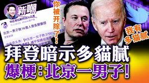 最新爆梗诞生：北京一男子！拜登讲话很诡异，透露出的信息更诡异！推特员工忐忑不安，裁员一半还取消远程办公！肖尔茨给中共抬轿子，换回170亿大礼包！2022.1104