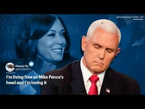 《石涛聚焦》「一直苍蝇趴在彭斯头上 抢了辩论会的风头」哈里斯完全无法对比彭斯 深左媒体攻击所为「CNN 称彭斯“血红双眼 苍蝇落头」「MSNBC：罪恶的标志与魔鬼的印记」（08/10）