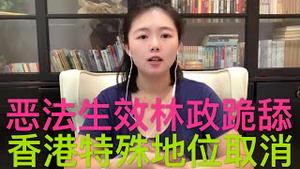 美国正式取消香港特殊地位，禁止出口香港敏感技术，中共人大通过国安法，林郑月娥跪舔