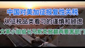 最新！中国对美加征报复性关税，从征税细节看习近平的谨慎和顾虑！马期克彻底放飞自我！