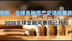 刚刚，全球各种资产史诗级暴跌！2026全球金融风暴或已开始！避风港已出现