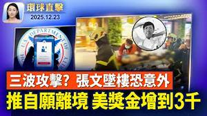 造「川普级」巨型战列舰，美宣布黄金舰队计划；2025年底前非法移民自愿离境，奖金升至3千美元；台北随机杀人嫌犯张文，收入哪里来？幕后是谁？神韵法国首站完美落幕 【环球直击】2025-12-23