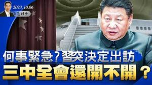 何事紧急？习突决定出访，三中全会还开不开？万亿人民币湧入，香港经济要被大陆带崩；川普支持乔丹任议长（政论天下第1128集 20231006）天亮时分