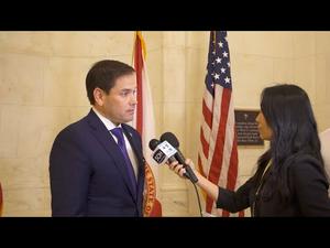 香港人权与民主法案通过。我采访卢比奥议员，他说这是美国内政