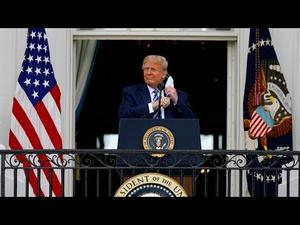 《石涛聚焦》「川普白宫集会：美国绝不能成为社会主义国家」美国一定战胜-中共国病毒 几百人参加「川普神采 洪亮 佩带出院时同一领带」（10/10）